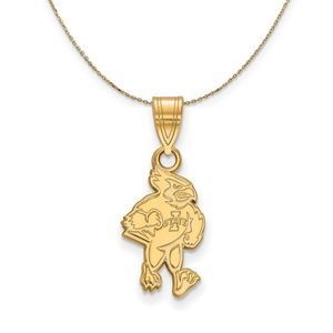 14k Yellow Gold Iowa State Md Mascot Necklace - 22 Inch